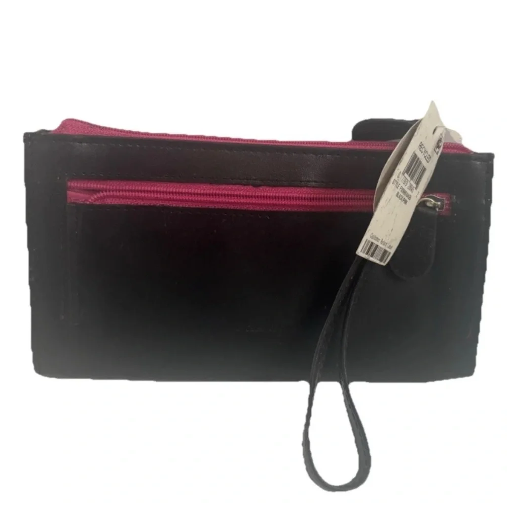 Gianni Bernini Wristlet Wallet Black Organizer